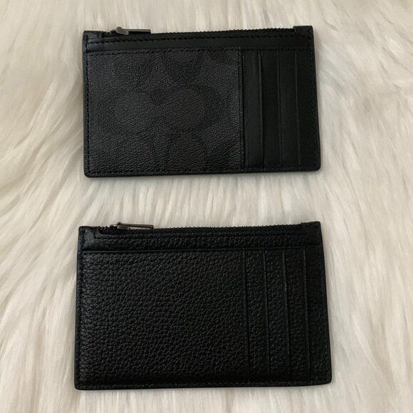 COACH Zip Card Cases (2) Pieces Set - Picture 1 of 8
